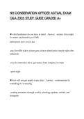 NH CONSERVATION OFFICER ACTUAL EXAM Q&A 2026 STUDY GUIDE GRADED A&plus;