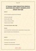 CFT Monitor USMC EXAM ACTUAL EXAM ALL QUESTIONS AND CORRECT ANSWERS LATEST UPDATE THIS YEAR