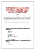Certified Lactation Counselor &lpar;CLC&rpar; Practice Exams &vert; 2025&sol;2026 Edition &ndash; Exams &num;1&ndash;7 & &num;9 &vert; 