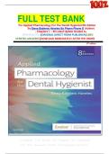 FULL TEST BANK For Applied Pharmacology For The Dental Hygienist 8th Edition By Elena Bablenis Haveles Bs Pharm Pharm D &lpar;Author&rpar; &comma; Chapters 1 &ndash; 26 Latest Update Graded A&plus;