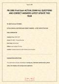 PN 1006 Final Exam ACTUAL EXAM ALL QUESTIONS AND CORRECT ANSWERS LATEST UPDATE THIS YEAR