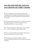 PADI OPEN WATER DIVER FINAL EXAM SCRIPT 2026 COMPLETE QUESTIONS AND SOLUTIONS