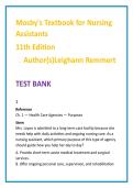 Mosby&rsquo;s Nursing Assistant Test Bank 2026 &vert; CNA Practice Questions & Nursing Assistant Study Guide &vert; Remmert MCQs