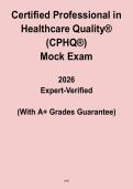 CPHQ&reg; 2026 Mock Exam PDF &vert; Certified Professional in Healthcare Quality
