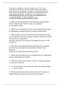 PADI OPENWATERACTUALEXAMPAPER2026 COMPLETEQUESTIONS WITHCORRECTANSWERS GRADEDA&plus;