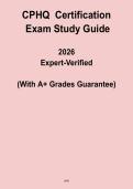 CPHQ 2026 Certification Exam Study Guide PDF &vert; Healthcare Quality Prep