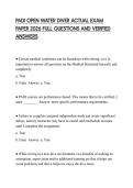PADI OPEN WATER DIVER ACTUAL EXAM PAPER 2026 FULL QUESTIONS AND VERIFIED ANSWERS