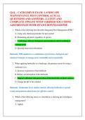 QAL &ndash; CATEGORY B EXAM&colon; LANDSCAPE  MAINTENANCE PEST CONTROL ACTUAL  QUESTIONS AND ANSWERS - LATEST AND  COMPLETE UPDATE WITH VERIFIED SOLUTIONS &ndash;  ASSURED PASS WITH ISTANT DOWNLOAD PDF&period;