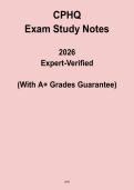 CPHQ 2026 Exam Study Notes PDF &vert; Healthcare Quality Quick Review