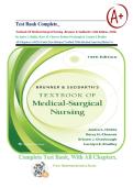 Test Bank Complete&lowbar; Textbook Of Medical-Surgical Nursing -Brunner & Suddarth's 16th Edition&comma; &lpar;2026&rpar; By Janice L&period; Hinkle & 3 More&semi; All Chapters 1-69&vert; 16 Units&vert; Verified With Detailed Answers&vert; Rated A&plus;