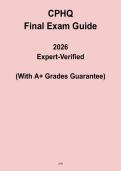 CPHQ Final Exam Guide PDF &vert; Healthcare Quality Certification &lpar;2026&rpar;