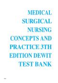 Medical-Surgical Nursing&colon; Concepts and Practice &ndash; 6th Edition by Holly K&period; Stromberg &vert; Complete Test Bank