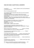 SCM 455 EXAM 2 QUESTIONS & ANSWERS