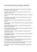 SCM 455 FINAL EXAM QUESTIONS & ANSWERS
