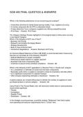 SCM 455 FINAL QUESTIOS & ANSWERS