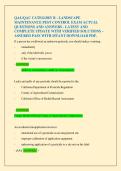 QAL CATEGORY B EXAMs package deal LANDSCAPE MAINTENANCE PEST CONTROL ACTUAL QUESTIONS AND ANSWERS - LATEST AND COMPLETE UPDATE WITH VERIFIED SOLUTIONS &ndash; ASSURED PASS WITH ISTANT DOWNLOAD PDF&period;