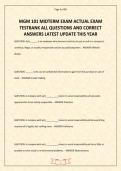 MGM 101 MIDTERM EXAM ACTUAL EXAM TESTBANK ALL QUESTIONS AND CORRECT ANSWERS LATEST UPDATE THIS YEAR