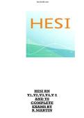 HESI RN Complete Exam Pack V1&ndash;V5 & V8 &lpar;2025&sol;2026&rpar; &vert; Final Versions &vert; Verified & Comprehensive