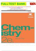 FULLTEST BANK&colon;  For Chemistry&colon; Atoms First 2edituiin By Openstax &lpar;Official Print Version&comma; Paperback&comma; Full  Color&rpar;" Second Edition By Openstax &lpar;Author&rpar; Questions And Answers Graded A&plus;