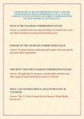 COLORADO MENTAL HEALTH JURISPRUDENCE EXAM &sol; LATEST 2026 COLORADO MENTAL HEALTH JURISPRUDENCE ACTUAL EXAM 2026 COMPLETE ACCURATE QUESTIONS AND CORRECT VERIFIED SOLUTIONS &lpar;DETAILED ANSWERS&rpar; &vert;GUARANTEED PASS A&plus;