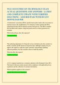 WGU D333 ETHICS IN TECHNOLOGY EXAM  ACTUAL QUESTIONS AND ANSWERS - LATEST  AND COMPLETE UPDATE WITH VERIFIED  SOLUTIONS &ndash; ASSURED PASS WITH ISTANT  DOWNLOAD PDF&period; 