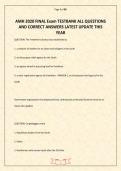 AMH 2020 FINAL Exam TESTBANK ALL QUESTIONS AND CORRECT ANSWERS LATEST UPDATE 