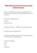 PRCM 2500 Chung Final Exam Questions With Complete Answers 