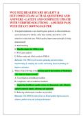 WGU D522 HEALTHCARE QUALITY &  OUTCOMES EXAM ACTUAL QUESTIONS AND  ANSWERS - LATEST AND COMPLETE UPDATE  WITH VERIFIED SOLUTIONS &ndash; ASSURED PASS  WITH ISTANT DOWNLOAD PDF&period; 