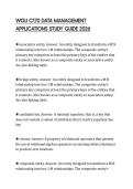 WGU C170 DATA MANAGEMENT APPLICATIONS STUDY GUIDE 2026