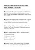 MAN 3025 FINAL PAPER 2026 QUESTIONS WITH ANSWERS GRADED A&plus;