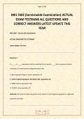 MK1 SWE EXAM ACTUAL TEST 2026-2027 COMPLETE QUESTIONS AND VERIFIED SOLUTIONS