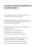 MAN 3025 TEST BANK 2026 QUESTIONS WITH SOLUTIONS GRADED A&plus;