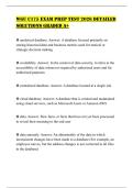 WGU C175 EXAM PREP TEST 2026 DETAILED SOLUTIONS GRADED A&plus;