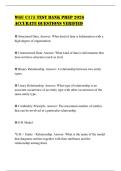 WGU C175 TEST BANK PREP 2026 ACCURATE QUESTIONS VERIFIED