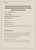 MAE 1351 FINAL Exam ACTUAL TEST 2026-2027 COMPLETE QUESTIONS AND VERIFIED SOLUTIONS LATEST UPDATE THIS YEAR