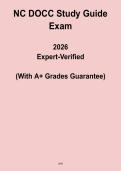 NC DOCC Study Guide PDF &vert; Nursing Exam Prep 2026