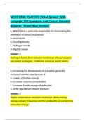 MCAT FINAL PRACTICE EXAM Newest With  Complete 150 Questions And Correct Detailed  Answers&vert; Brand New Version&excl; 