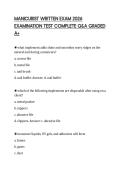 MANICURIST WRITTEN EXAM 2026 EXAMINATION TEST COMPLETE Q&A GRADED A&plus;