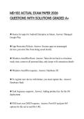 MD-102 ACTUAL EXAM PAPER 2026 QUESTIONS WITH SOLUTIONS GRADED A&plus;