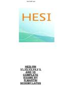 HESI RN  V1&comma;V2&comma;V3&comma;V4&comma;V 5  AND V8  COMPLETE  EXAMS BY  R&period;MARTIN  SCOOBY&period;LATES 
