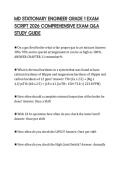 MD STATIONARY ENGINEER GRADE 1 EXAM SCRIPT 2026 COMPREHENSIVE EXAM Q&A STUDY GUIDE