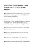 MD STATIONARY ENGINEER GRADE 2 EXAM 2026 FULL PRACTICE QUESTIONS AND ANSWERS
