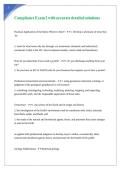 Compliance Exam 2 with accurate detailed solutions