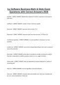 Ivy Software Business Math & Stats Exam Questions with Correct Answers 2026