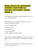 MDARD AQUATIC PEST MANAGEMENT CATEGORY 5 EXAM PAPER 2026 QUESTIONS WITH CORRECT ANSWERS GRADED A&plus;