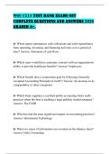 WGU C213 TEST BANK EXAMS SET COMPLETE QUESTIONS AND ANSWERS 2026 GRADED A&plus;&period;