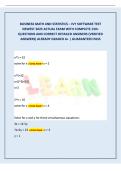 BUSINESS MATH AND STATISTICS &ndash; IVY SOFTWARE TEST NEWEST 2026 ACTUAL EXAM WITH COMPLETE 150&plus; QUESTIONS AND CORRECT DETAILED ANSWERS &lpar;VERIFIED ANSWERS&rpar; ALREADY GRADED A&plus; &vert; GUARANTEED PASS