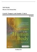 TEST BANK FOR Diseases of the Human Body Seventh Edition by Carol D&period; Tamparo&comma; Jennifer T&period; Davis ISBN&colon; 978-1719640381 COMPLETE GUIDE ALL CHAPTERS COVERED 100&percnt; VERIFIED A&plus; GRADE ASSURED &vert; &vert; NEW LATEST UPDATE&excl;&excl;&excl;