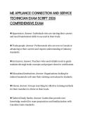 ME APPLIANCE CONNECTION AND SERVICE TECHNICIAN EXAM SCRIPT 2026 COMPREHENSIVE EXAM