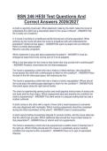 BSN 246 HESI Test Questions And  Correct Answers 2026&sol;2027